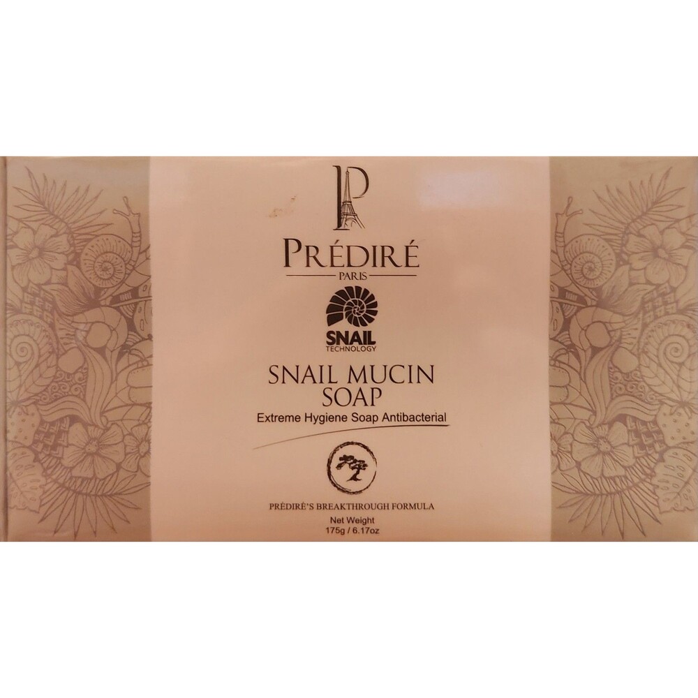 Prédiré Paris Snail Mucin Soap Bar Antibacterial 6.17 oz White